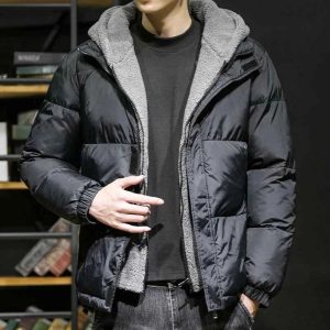 Men's Black Hooded Parka - High Quality Winter Jacket for Ultimate Warmth