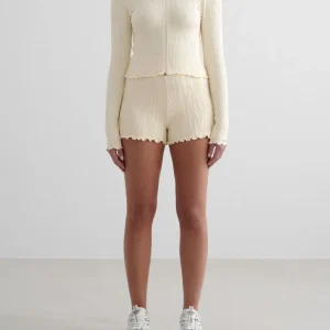 Almond White Tulip Shorts