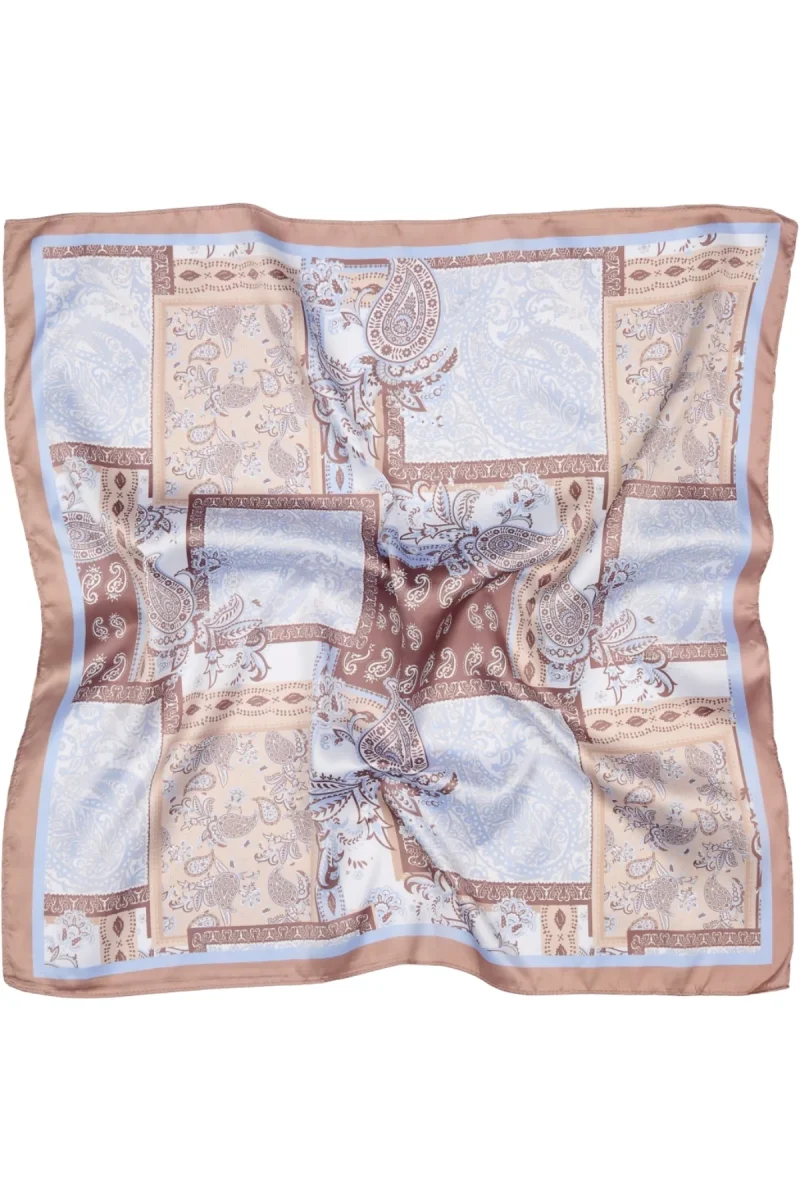 MDCJULINE SCARF BROWN/BLUE 70x70CM - Bild 3