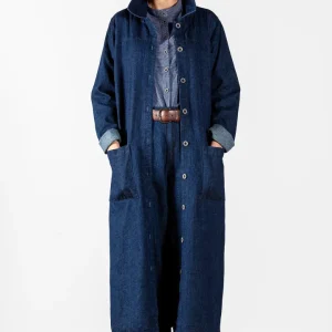 Jeansrock i klassisk rak modell med fickor