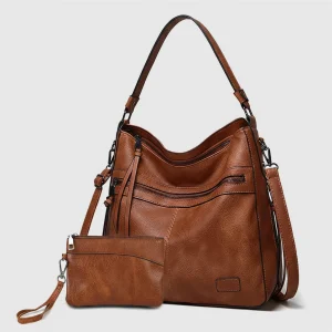 Women Designer Shoulder Bags - Large Leather Shoulder Handbags for Travel & Weekend Outdoor Use