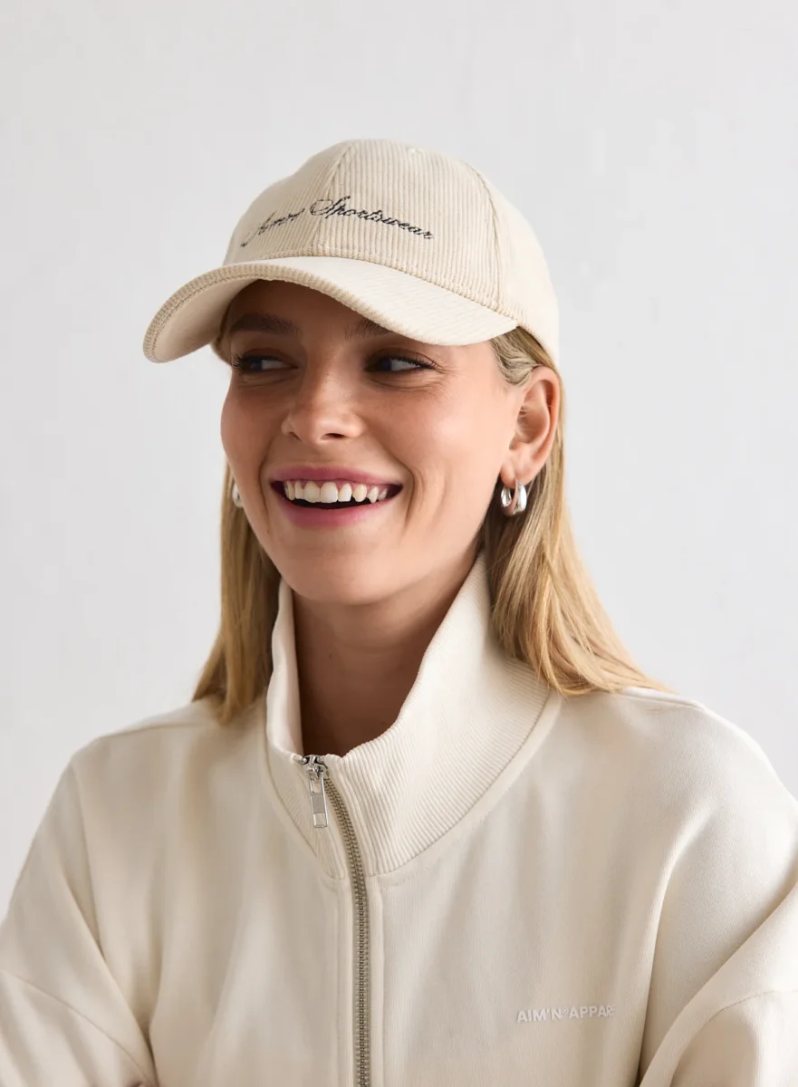 Script Corduroy Cap