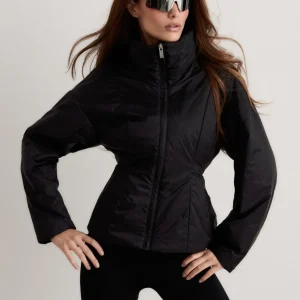 Black High Neck Contour Jacket