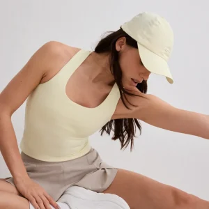 Lemon White Lunar Running Singlet