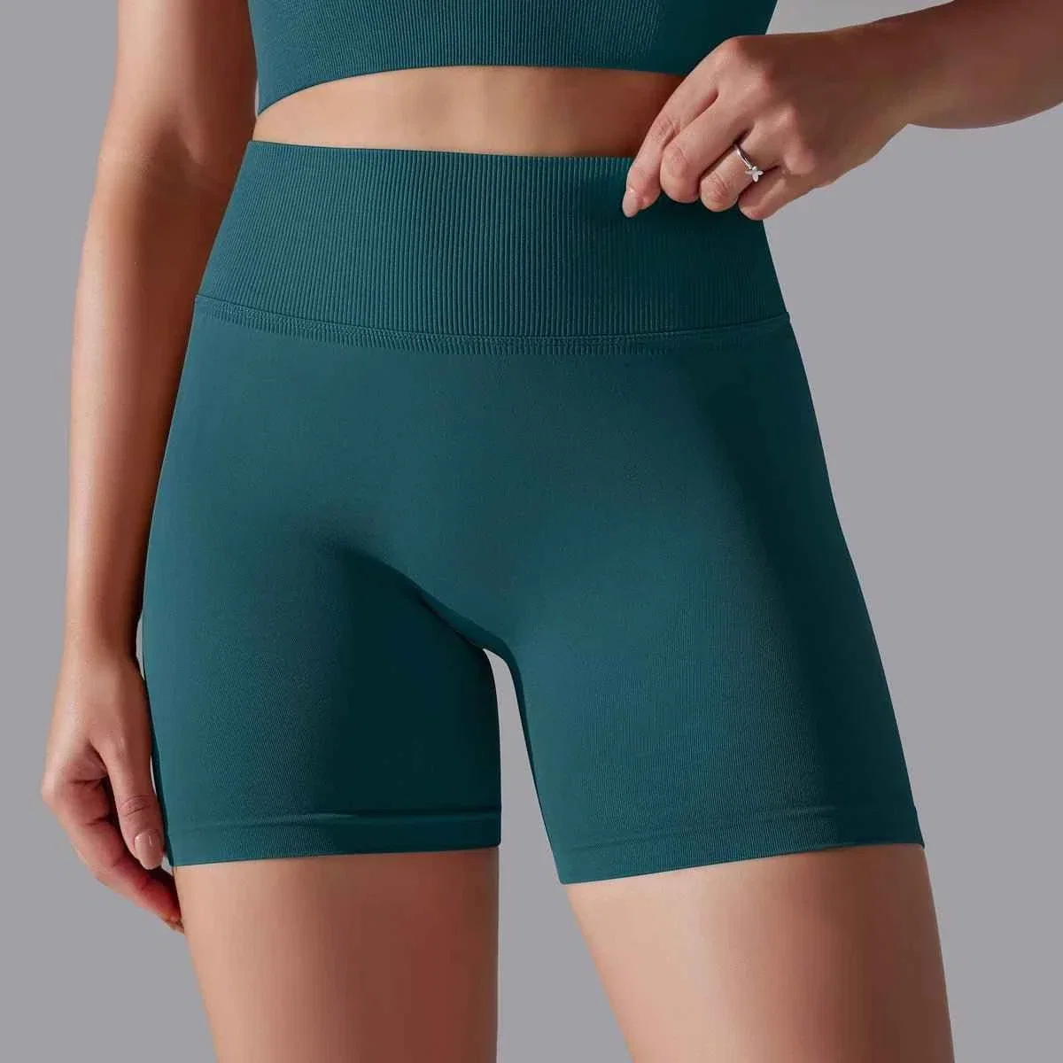High Waist Yoga Shorts for Women - Lift & Sculpt Fitness Butt Sportswear - Bild 4