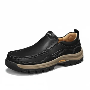 Handmade Men's Loafers: Stylish Low-Top Shoes for Office and Casual Wear