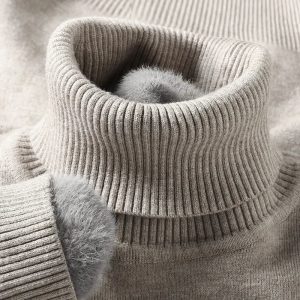 Elevate Your Style with Our Men's Slim Fit Turtleneck Sweater - Comfortable, Anti-Pilling, and Perfect for Autumn and Winter
