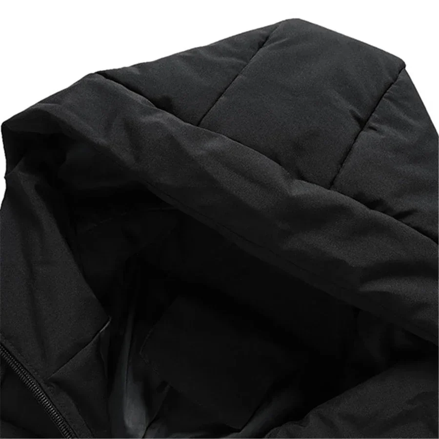 Thick Cotton Hooded Winter Jacket for Men - Stylish Windproof Outwear - Bild 7