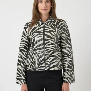YASZABEA LÄDERJACKA ZEBRA